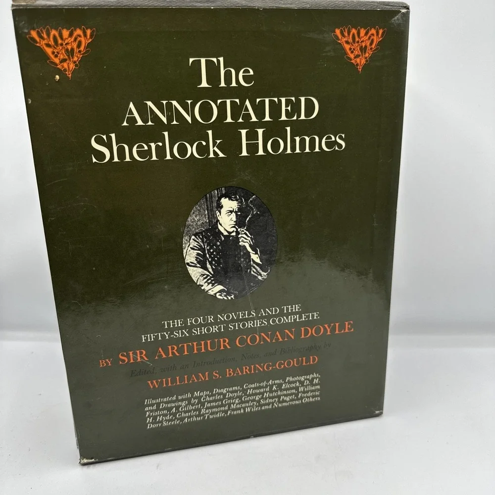 The Annotated Sherlock Holmes: 4 Novels & 56 Short Stories 1976 2 Volume Set #BS